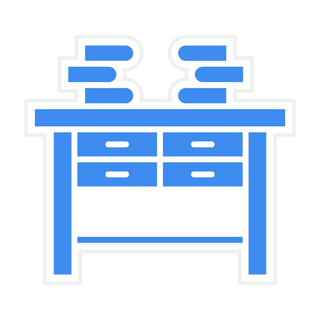 Imagen vectorial del icono del escritorio Se puede utilizar para la productividad