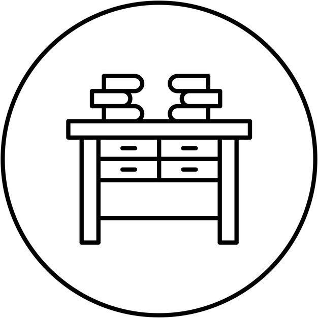 Imagen vectorial del icono del escritorio Se puede utilizar para la productividad