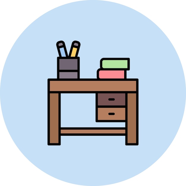 Imagen vectorial del icono del escritorio Se puede utilizar para la vida familiar