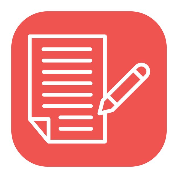 Imagen vectorial de icono de escritura independiente Se puede usar para Freelancer