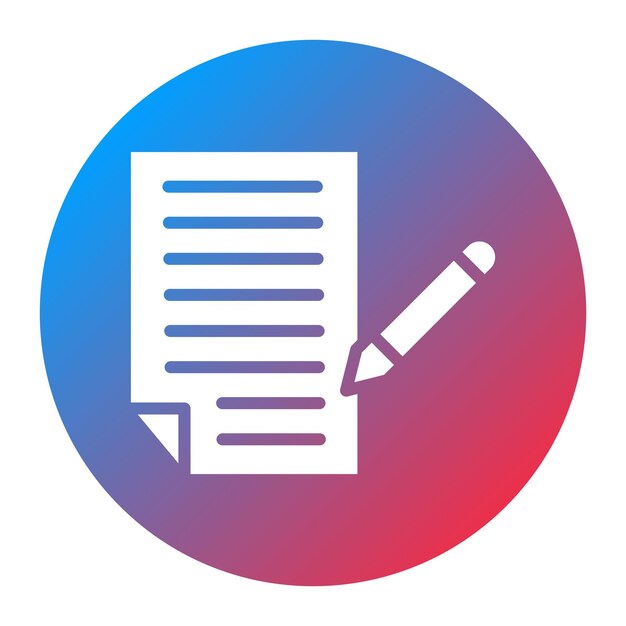 Imagen vectorial de icono de escritura independiente Se puede usar para Freelancer