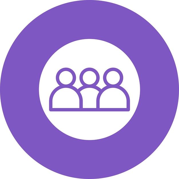 La imagen vectorial del icono del escuadrón se puede usar para la relación social