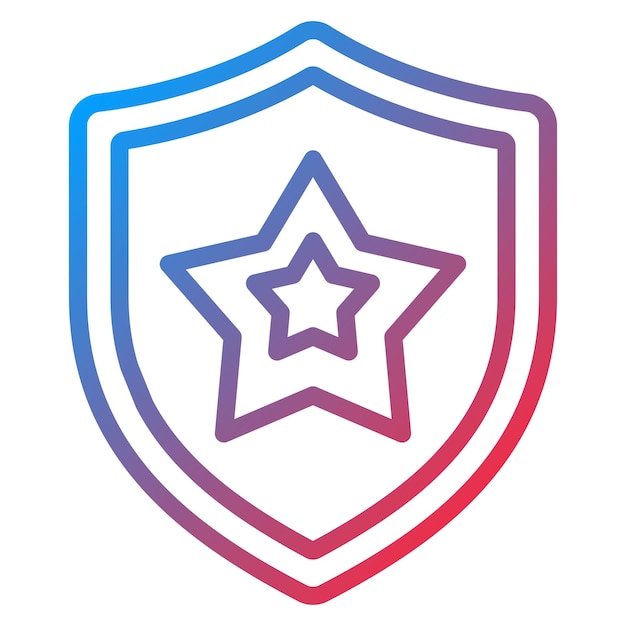 Imagen vectorial del icono del escudo Se puede usar para Fairytale
