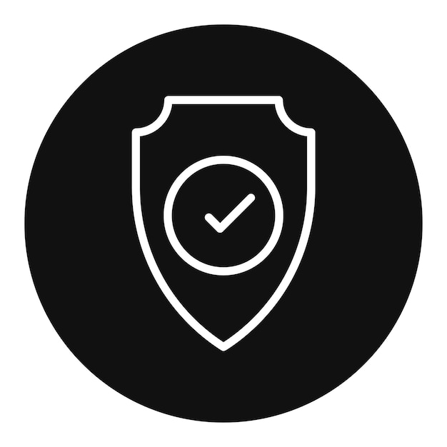 Imagen vectorial del icono del escudo Se puede utilizar para el hogar de ancianos