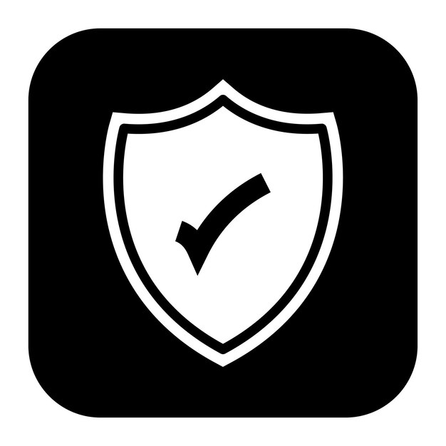 Imagen vectorial del icono del escudo Puede utilizarse para la seguridad de la información