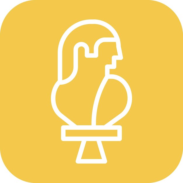 Imagen vectorial del icono de la escultura Se puede utilizar para Art and Craft Supplies