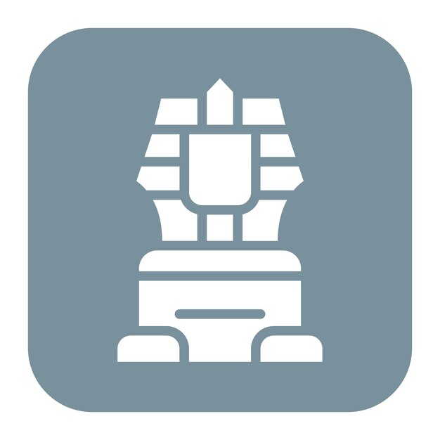 Imagen vectorial del icono de la Esfinge Se puede usar para Egipto