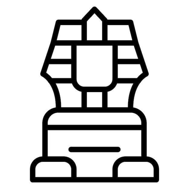 Imagen vectorial del icono de la Esfinge Se puede usar para Egipto
