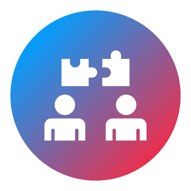 Imagen vectorial del icono de esfuerzo conjunto Se puede utilizar para el trabajo en equipo