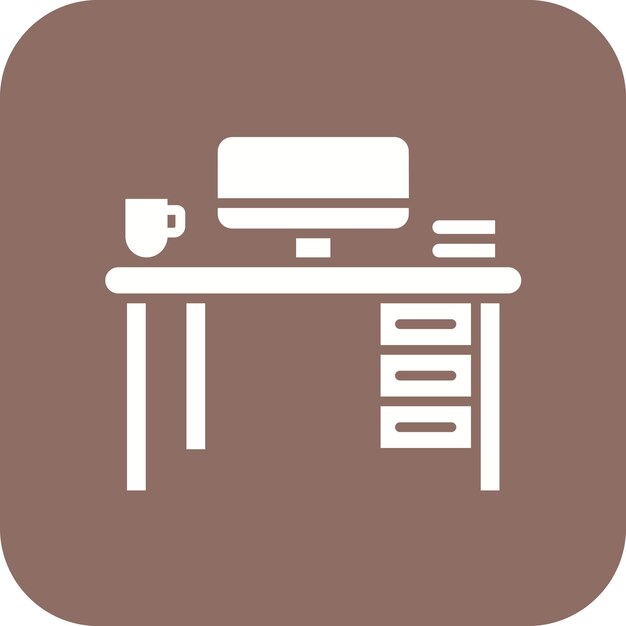 Imagen vectorial del icono del espacio de trabajo Se puede utilizar para la creatividad