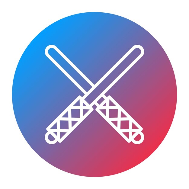 Imagen vectorial del icono de la espada de madera se puede usar para la minería y la artesanía