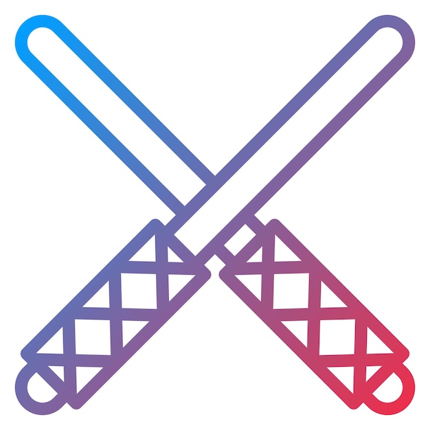 Imagen vectorial del icono de la espada de madera se puede usar para la minería y la artesanía