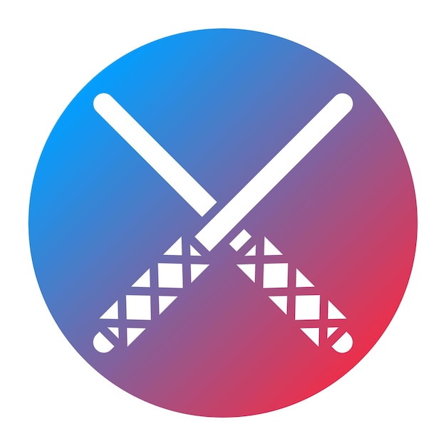 Imagen vectorial del icono de la espada de madera se puede usar para la minería y la artesanía