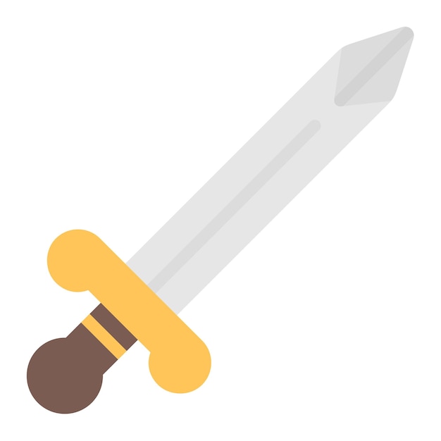 La imagen vectorial del icono de la espada se puede usar para Fairytale