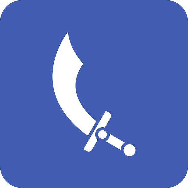 La imagen vectorial del icono de las espadas se puede usar para Pirate