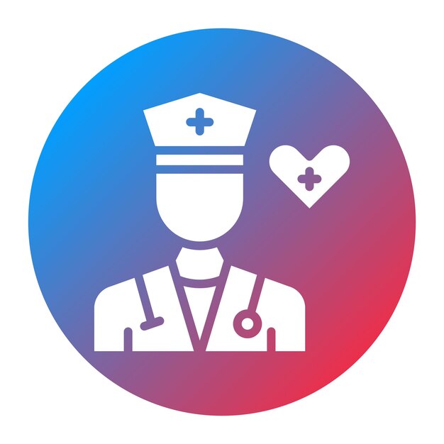 Imagen vectorial de icono de especialista en salud Se puede utilizar para hospitales psiquiátricos