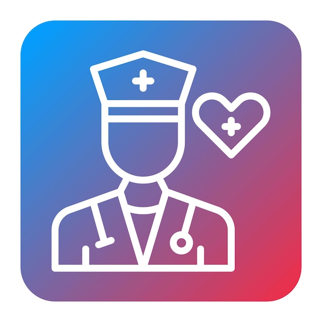 Imagen vectorial de icono de especialista en salud Se puede utilizar para hospitales psiquiátricos
