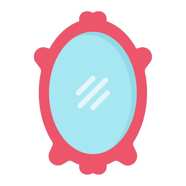Imagen vectorial de icono de espejo mágico Se puede usar para Fairytale