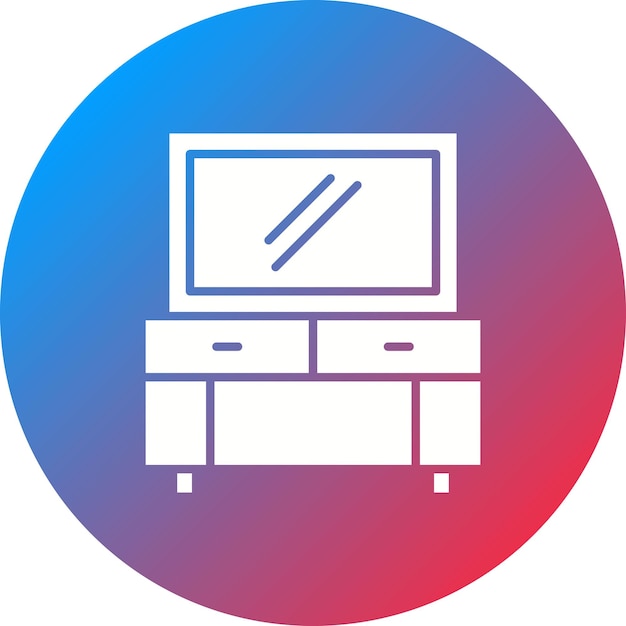 Imagen vectorial de icono de espejo Se puede usar para peluquería