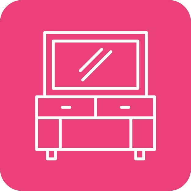 Imagen vectorial de icono de espejo Se puede usar para peluquería