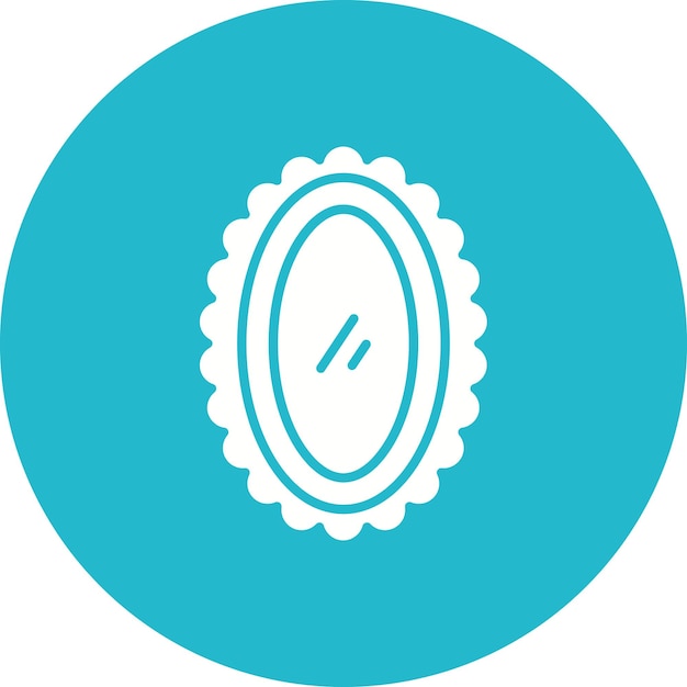 Imagen vectorial de icono de espejo Se puede utilizar para cosméticos