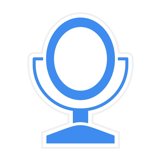 Imagen vectorial de icono de espejo Se puede utilizar para Spa