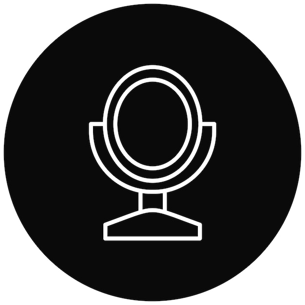 Imagen vectorial de icono de espejo Se puede utilizar para Spa