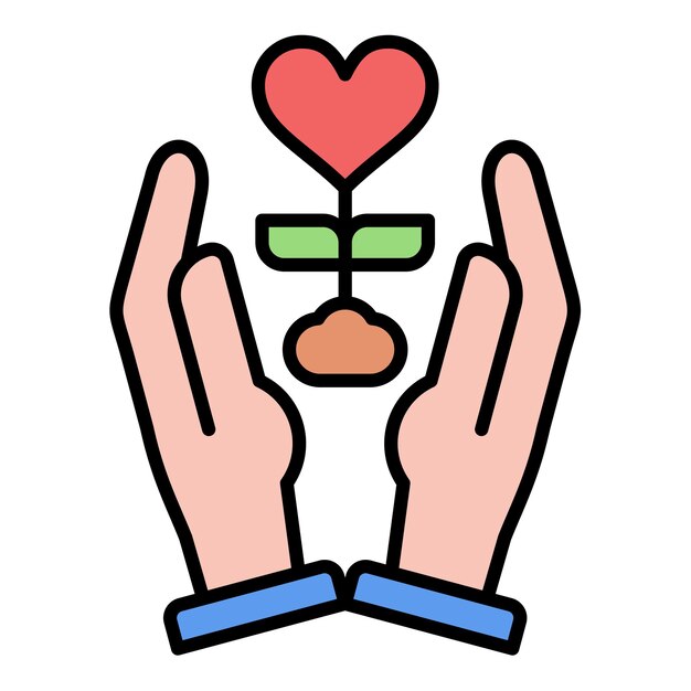 La imagen vectorial del icono de la esperanza de curación se puede utilizar para la quimioterapia