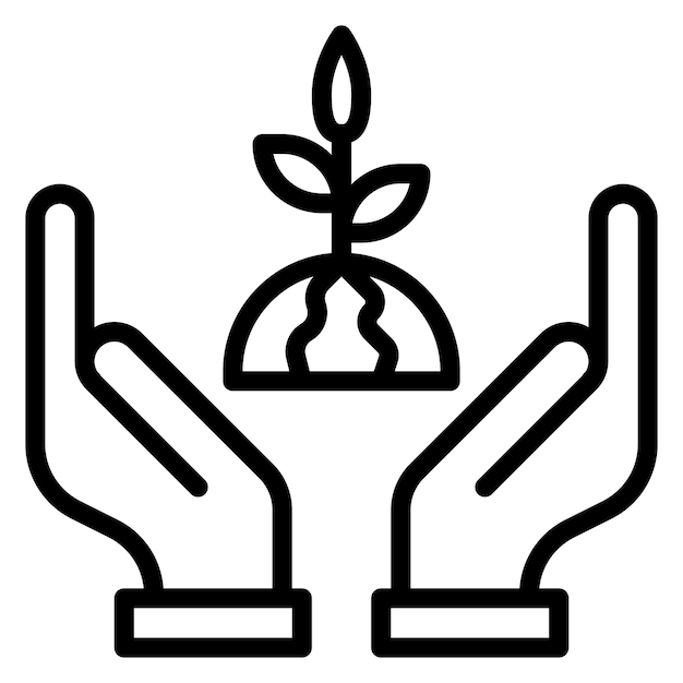 La imagen vectorial del icono de esperanza se puede usar para la caridad