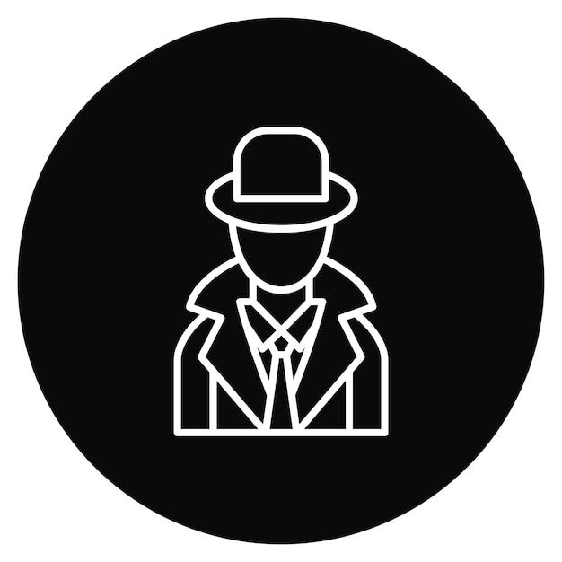 Imagen vectorial de icono de espionaje Se puede usar para la diplomacia