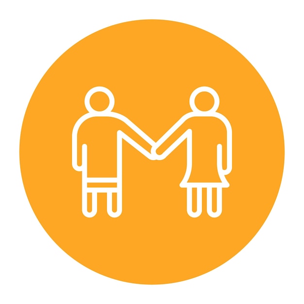La imagen vectorial del icono de los espíritus afines se puede usar para la relación social
