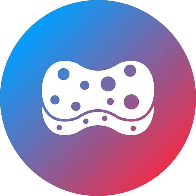 Imagen vectorial del icono de la esponja Se puede usar para Spa