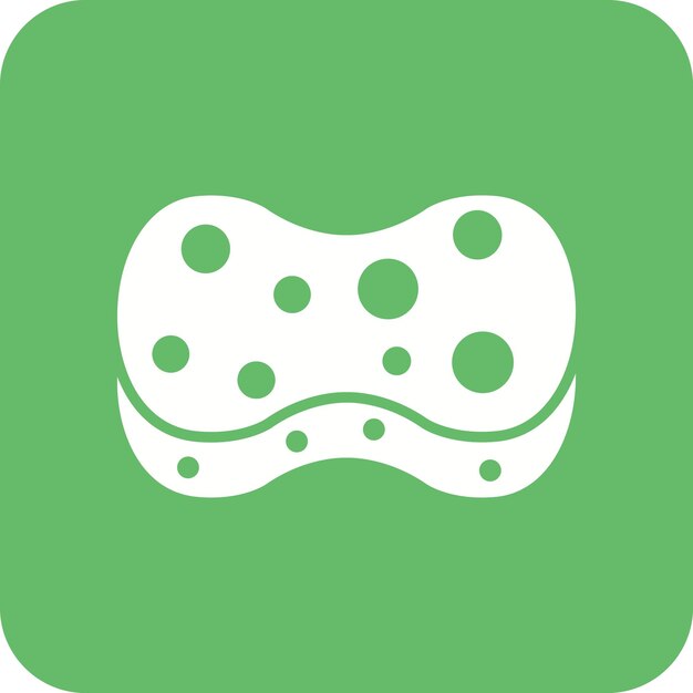 Imagen vectorial del icono de la esponja Se puede usar para Spa