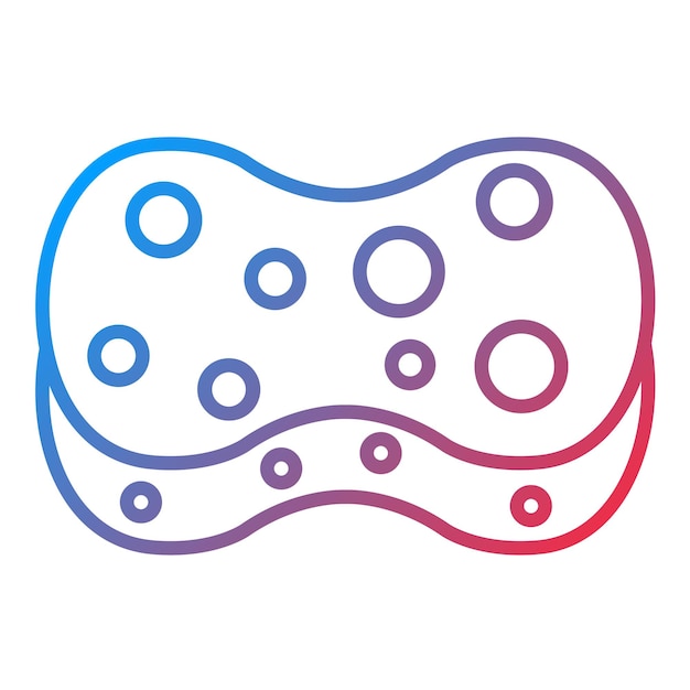 Imagen vectorial del icono de la esponja Se puede usar para Spa