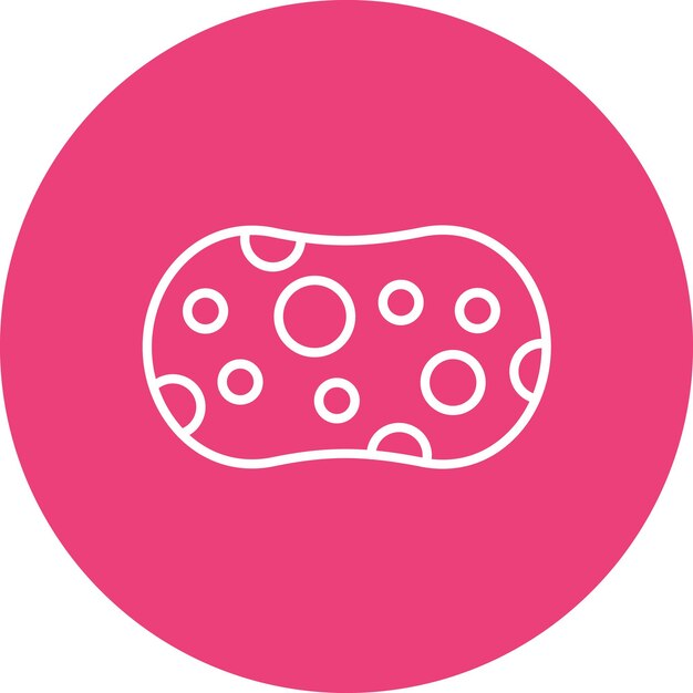 Imagen vectorial del icono de la esponja Se puede utilizar para el lavado de coches