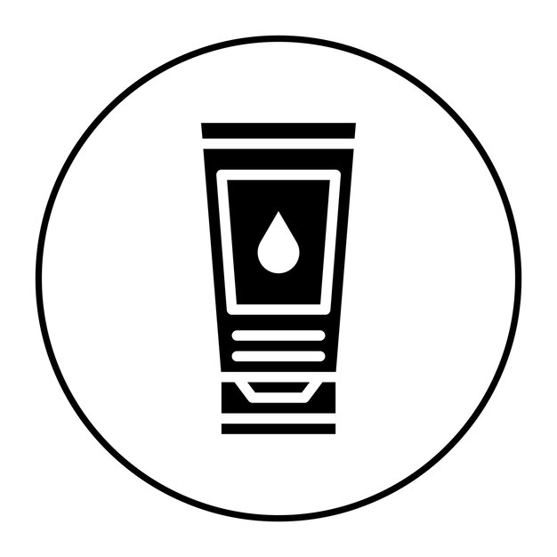 Imagen vectorial del icono de la espuma de limpieza Se puede utilizar para la cosmetología