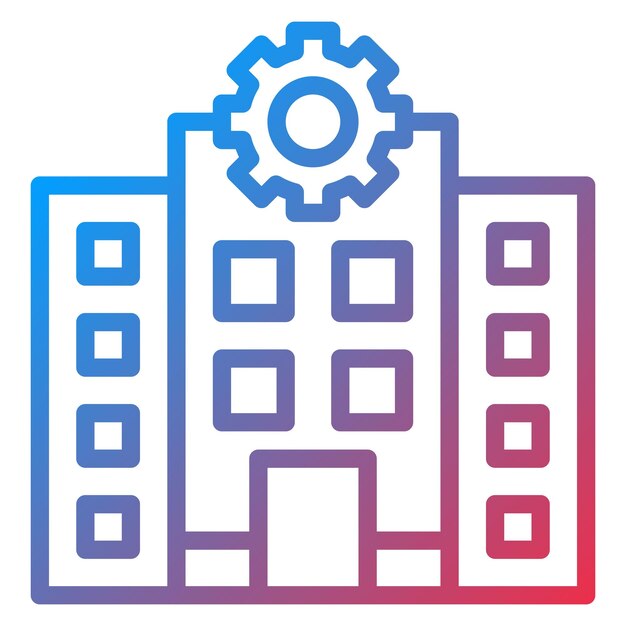 Imagen vectorial del icono del establecimiento principal Puede utilizarse para el cumplimiento y la regulación