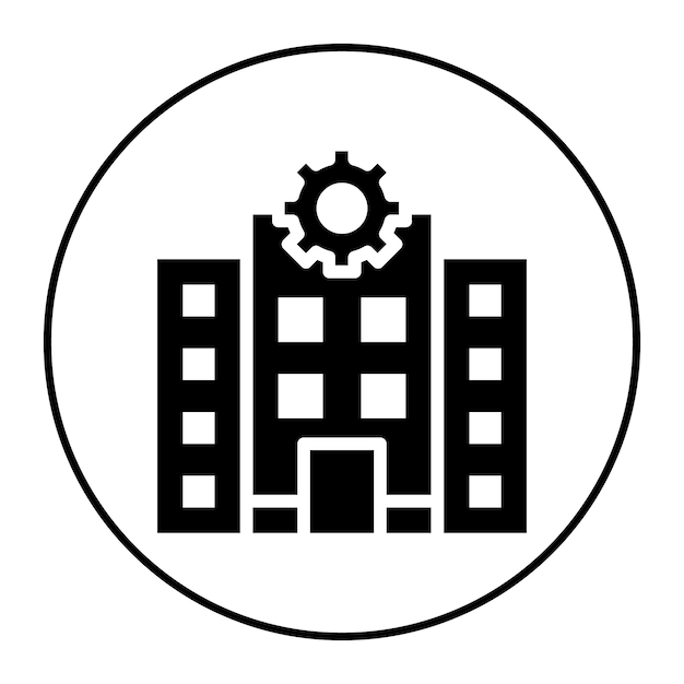 Imagen vectorial del icono del establecimiento principal Puede utilizarse para el cumplimiento y la regulación