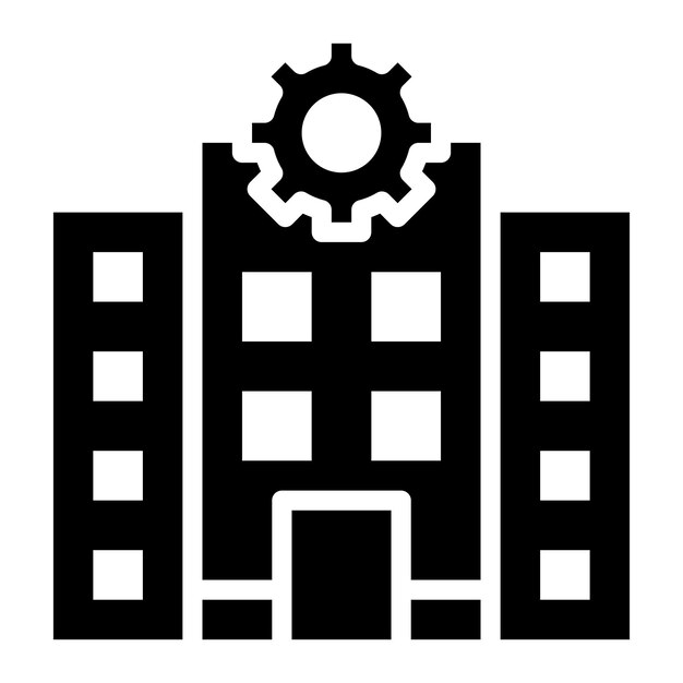 Imagen vectorial del icono del establecimiento principal Puede utilizarse para el cumplimiento y la regulación