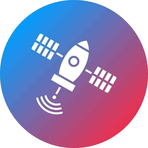 Imagen vectorial del icono de la estación espacial Se puede utilizar para la tecnología espacial