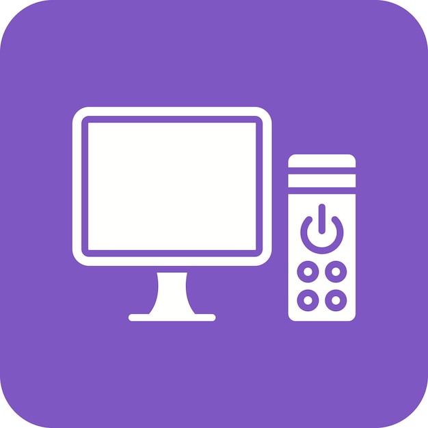 Imagen vectorial del icono de la estación de trabajo Puede utilizarse para la seguridad