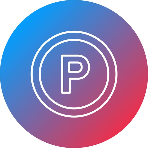 Imagen vectorial del icono de estacionamiento Se puede utilizar para las señales de tráfico