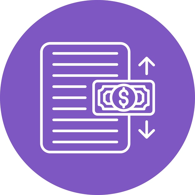 Imagen vectorial del icono del estado de flujo de caja Se puede utilizar para finanzas
