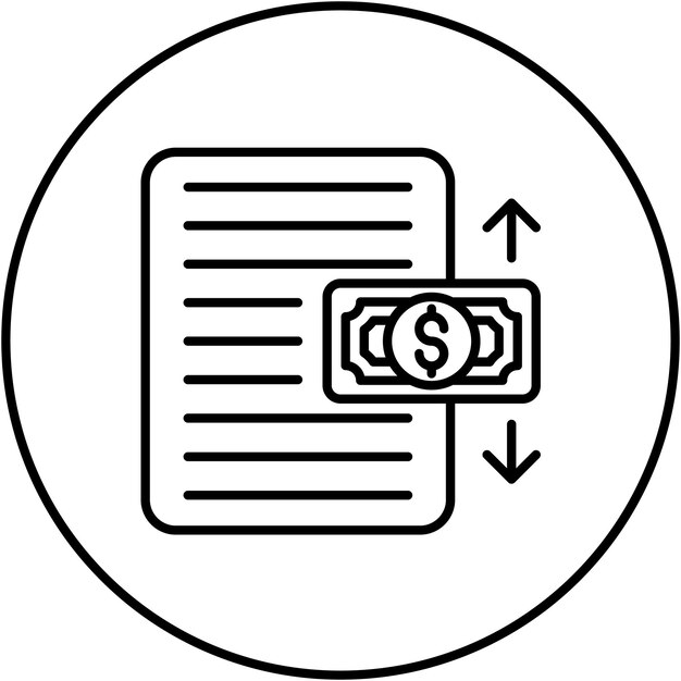 Imagen vectorial del icono del estado de flujo de caja Se puede utilizar para finanzas