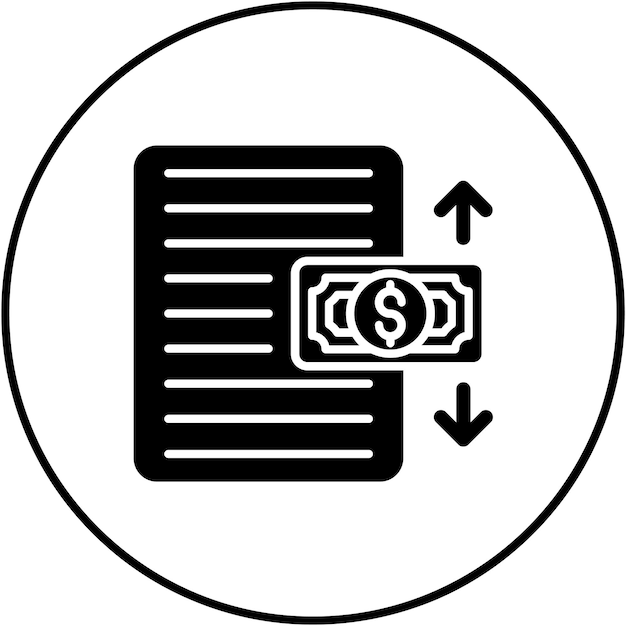 Imagen vectorial del icono del estado de flujo de caja Se puede utilizar para finanzas