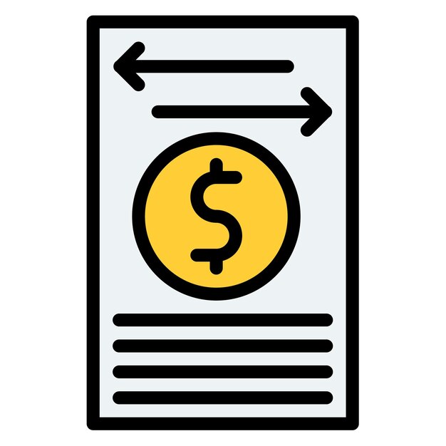 Imagen vectorial del icono del estado de flujo de efectivo Se puede utilizar para crédito y préstamo