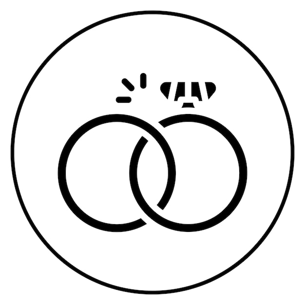 Imagen vectorial del icono de estado de la relación Se puede usar para la aplicación de citas
