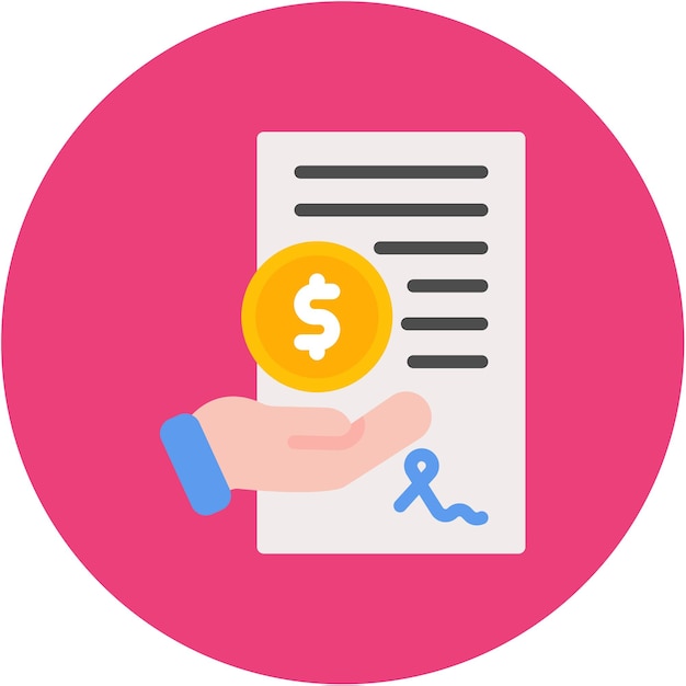 Imagen vectorial del icono del estado de la solicitud de préstamo Se puede utilizar para la banca