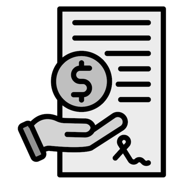 Imagen vectorial del icono del estado de la solicitud de préstamo Se puede utilizar para la banca