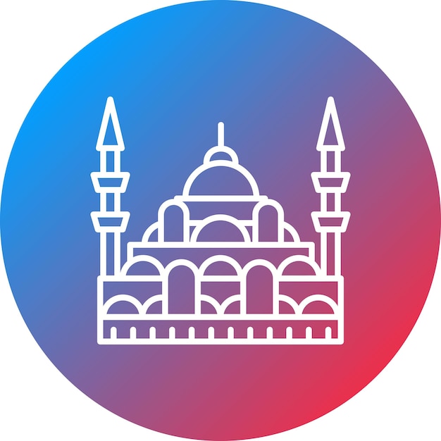 La imagen vectorial del icono de Estambul se puede utilizar para Landmarks